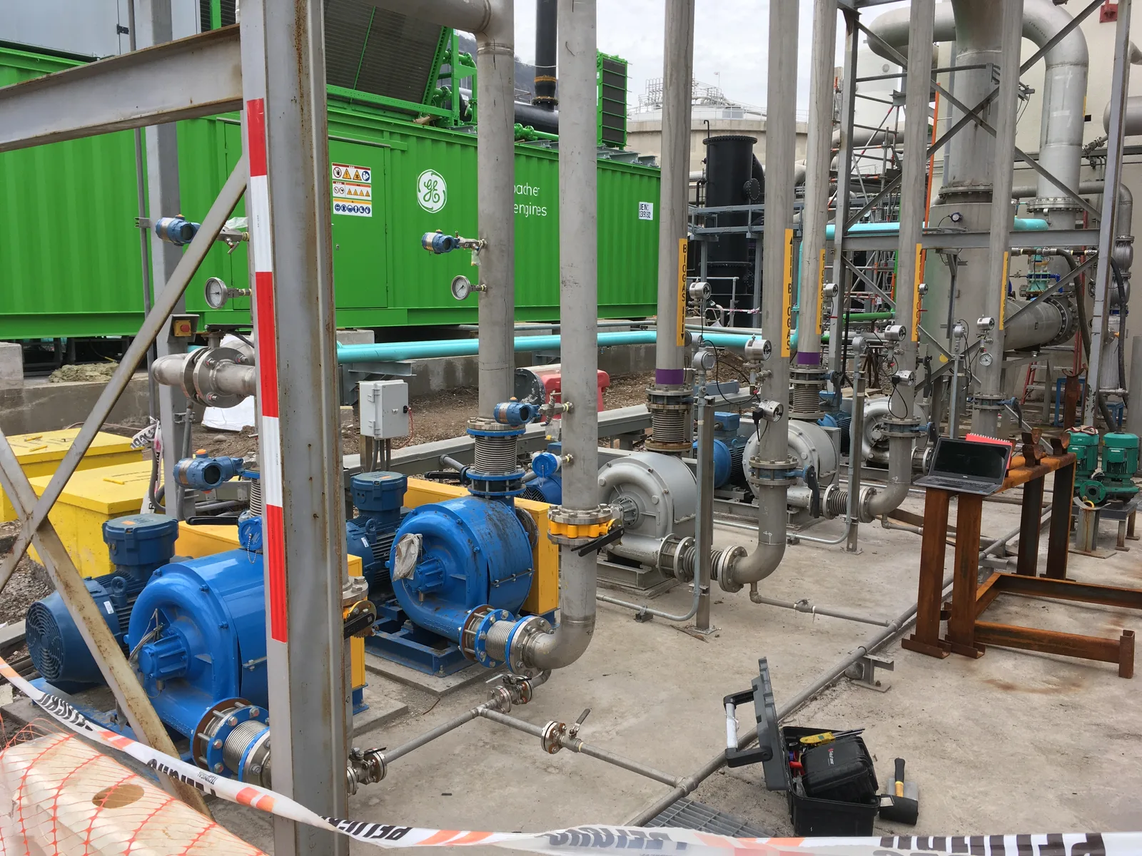 Soplador centrífugo para manejo de biogás de biodigestores en plantas de tratamiento de agua