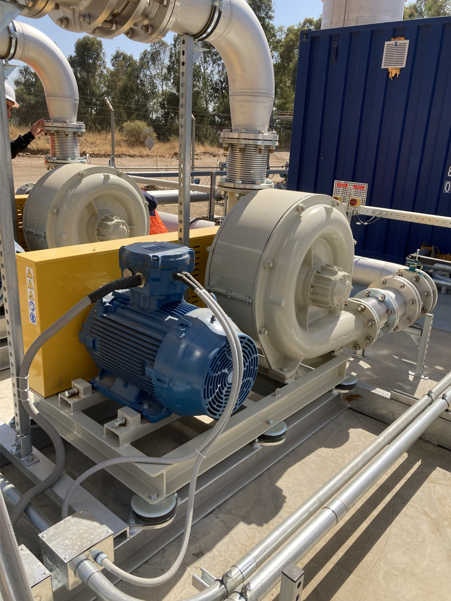 Sistemas de sopladores para generación de energía con biogás y producción de biometano